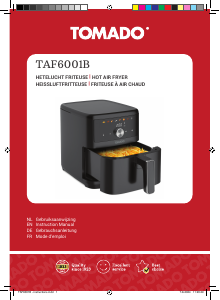 Handleiding Tomado TAF6001B Friteuse