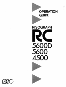Handleiding RISO Risograph RC5600D Multifunctional printer