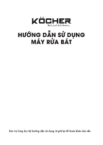 Hướng dẫn sử dụng Köcher X15S Máy rửa chén