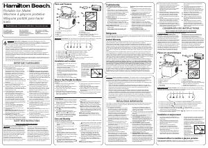 Handleiding Hamilton Beach 86152 IJsblokjesmachine