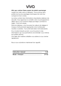 Bruksanvisning Viva VVM16H1250 Mikrovågsugn
