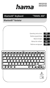 Manual Hama 00125132 Travel 400 Tastatură