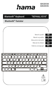 Bruksanvisning Hama 00125135 Key4All X510 Tangentbord