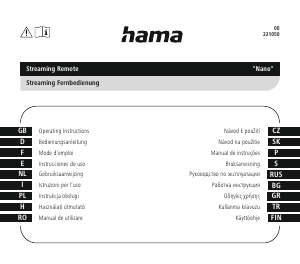 Manual Hama 00221050 Nano Telecomandă