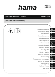 Handleiding Hama 00221053 Afstandsbediening