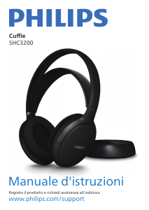 Manuale Philips SHC3200 Cuffie