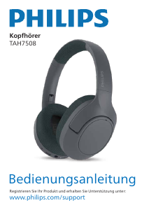 Bedienungsanleitung Philips TAH7508WT Kopfhörer