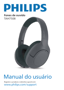 Manual Philips TAH7508WT Auscultador