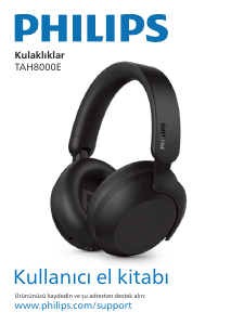 Kullanım kılavuzu Philips TAH8000EWT Kulaklık