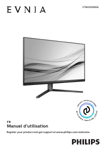 Mode d’emploi Philips 27M2N3800A Evnia Moniteur LED