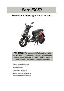 Bedienungsanleitung Saro FX 50 Roller