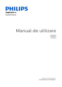 Manual Philips 55OLED910 Ambilight Televizor OLED