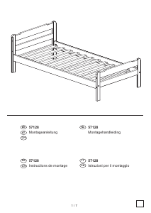 Manual de uso Livarno IAN 57128 Estructura de cama