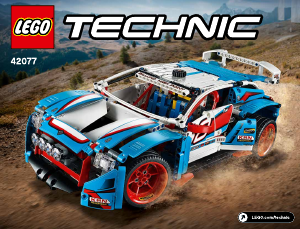 Instrukcja Lego set 42077 Technic Niebieska wyścigówka