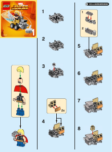 Manual Lego set 76091 Super Heroes Mighty Micros - Thor vs. Loki