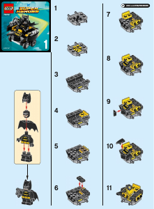 Handleiding Lego set 76092 Super Heroes Mighy Micros - Batman vs. Harley Quinn