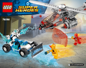 Manuale Lego set 76098 Super Heroes L'inseguimento congelante della Speed Force
