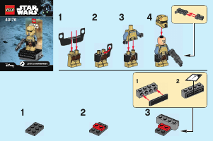 Manual Lego set 40176 Star Wars Scarif Stormtrooper