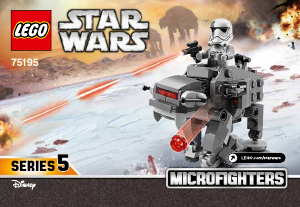 Bedienungsanleitung Lego set 75195 Star Wars Ski Speeder vs. First Order Walker Microfighters