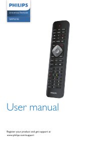 Manual Philips SRP5016 Remote Control