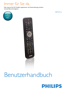 Bedienungsanleitung Philips SRP5016 Fernbedienung