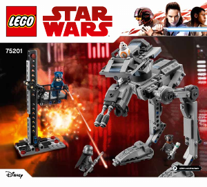 Bedienungsanleitung Lego set 75201 Star Wars First Order AT-ST