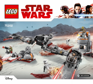 Manual Lego set 75202 Star Wars Defense of Crait