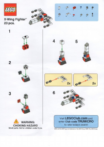Manual Lego set TRUXWING-1 Star Wars X-Wing