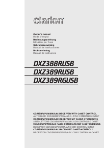 Bruksanvisning Clarion DXZ389RUSB Bilradio