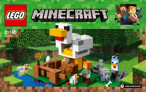 Handleiding Lego set 21140 Minecraft Het kippenhok