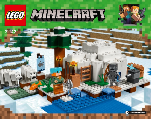 Käyttöohje Lego set 21142 Minecraft Napaseudun iglu