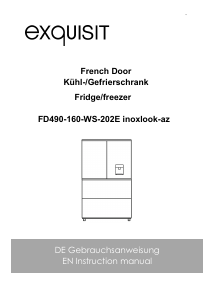 Bedienungsanleitung Exquisit FD490-160-WS-202E Kühl-gefrierkombination