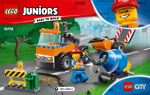 Manual Lego set 10750 Juniors Road repair truck