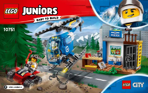 Bruksanvisning Lego set 10751 Juniors Polisjakt på berget