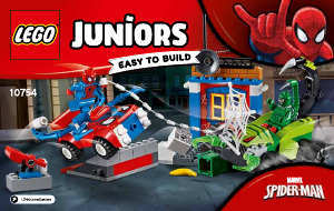Bruksanvisning Lego set 10754 Juniors Spider-Man vs. Scorpion gatustrid