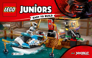 Руководство ЛЕГО set 10755 Juniors Преследование на лодке Зейна