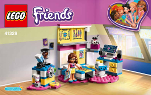 Käyttöohje Lego set 41329 Friends Olivian luksusmakuuhuone