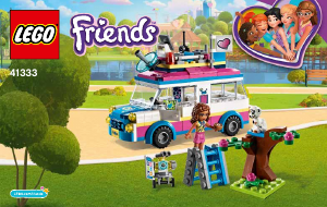 Käyttöohje Lego set 41333 Friends Olivian tehtäväauto