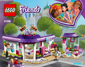 Käyttöohje Lego set 41336 Friends Emman taidekahvila