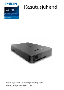 Kasutusjuhend Philips GPX1100 GoPix 1 Projektor
