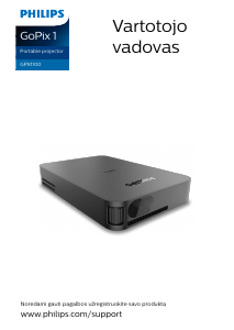 Vadovas Philips GPX1100 GoPix 1 Projektorius