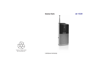 Rokasgrāmata Philips AE1530 Radioaparāts