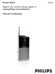 Mode d’emploi Philips AE1530 Radio