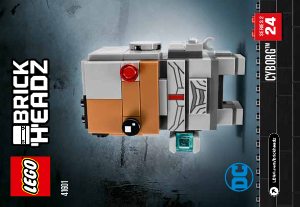 Manual Lego set 41601 Brickheadz Cyborg