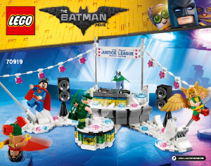 Bruksanvisning Lego set 70919 Batman Movie Justice League Jubileumsfest