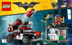 Manual Lego set 70921 Batman Movie O ataque de bala de canhão de Harley Quinn