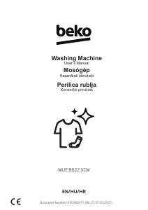 Priručnik BEKO WUE 8622 XCW Stroj za pranje rublja