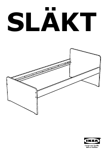 Käyttöohje IKEA SLAKT Sängynrunko