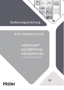 Bedienungsanleitung Haier HSOBPIF9183 Kühl-gefrierkombination