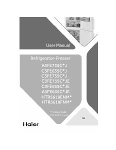 Kasutusjuhend Haier HTR5619ENMP Külmik-sügavkülmik